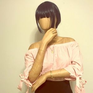 Jeans by Buffalo off the shoulder blouse